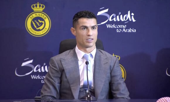 Cristiano Ronaldo qui rejoint officiellement le club saoudien Al-Nassr FC, en Arabie, Saoudite, le 3 janvier 2023.