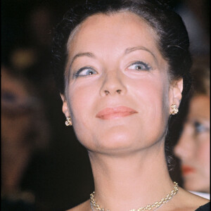 Archives - Romy Schneider lors d'une soirée "Luchino Visconti" à l'Opéra de Paris en 1980.