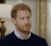 Le prince Harry, duc de Sussex, en interview avec le journaliste Tom Bradby sur la chaine "ITV News". 