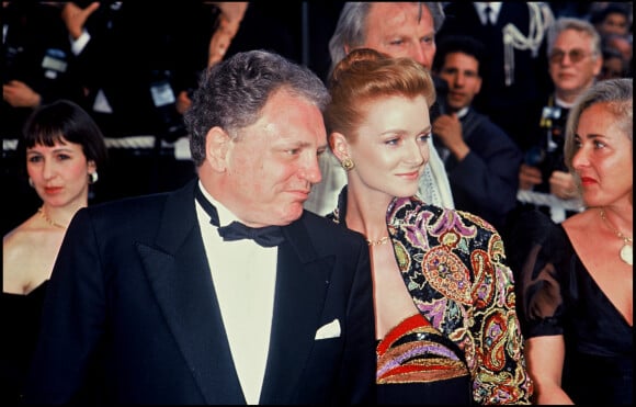 Archives - Jacques Martin et sa femme Céline Boisson au Festival de Cannes en 1992.