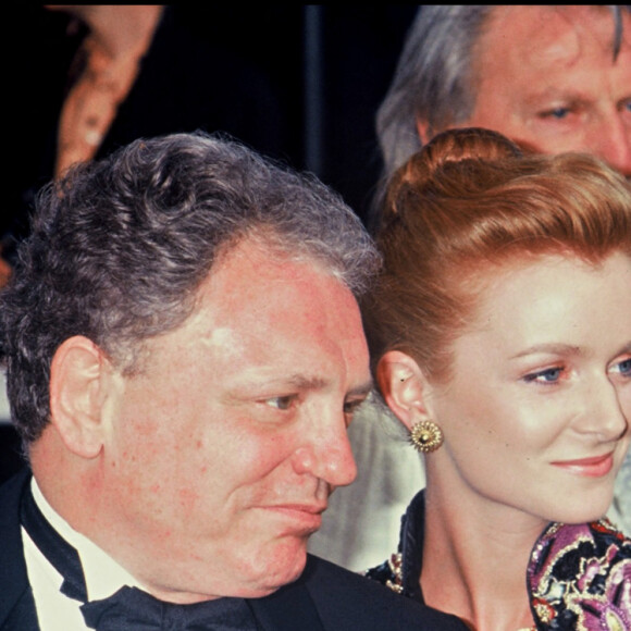 Archives - Jacques Martin et sa femme Céline Boisson au Festival de Cannes en 1992.