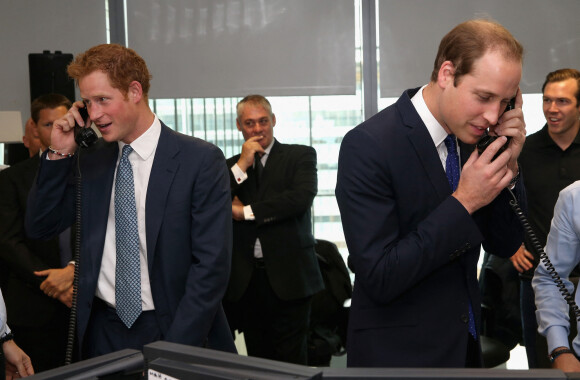 Le Prince William, Duc de Cambridge et le Prince Harry participent au BGC Charity Day le ,11/09/2013 a Londres 