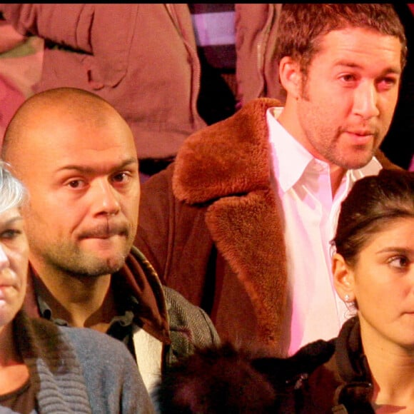 Exclusif - Christophe Aigrisse (Ex d'Evelyne Thomas) et sa nouvelle compagne à un match de boxe