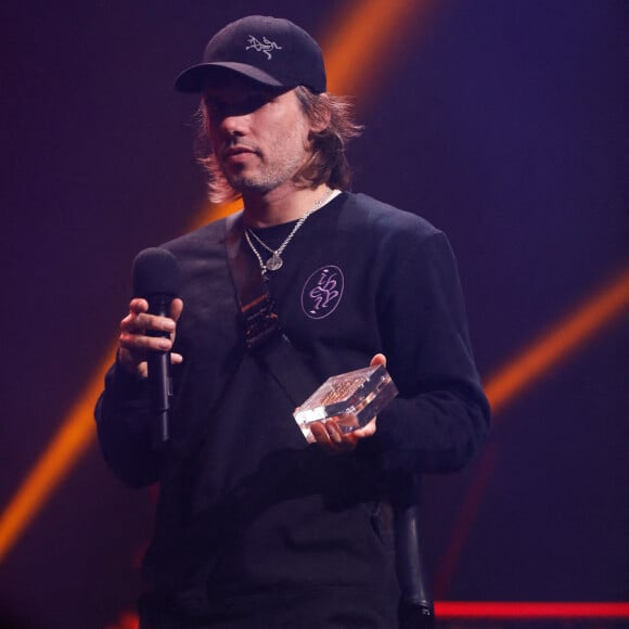 Orelsan (Grand prix des musiques urbaines) - Cérémonie des "Grands prix SACEM 2022" à la Maison de la radio, le 13 décembre 2022. © Christophe Clovis / Bestimage 