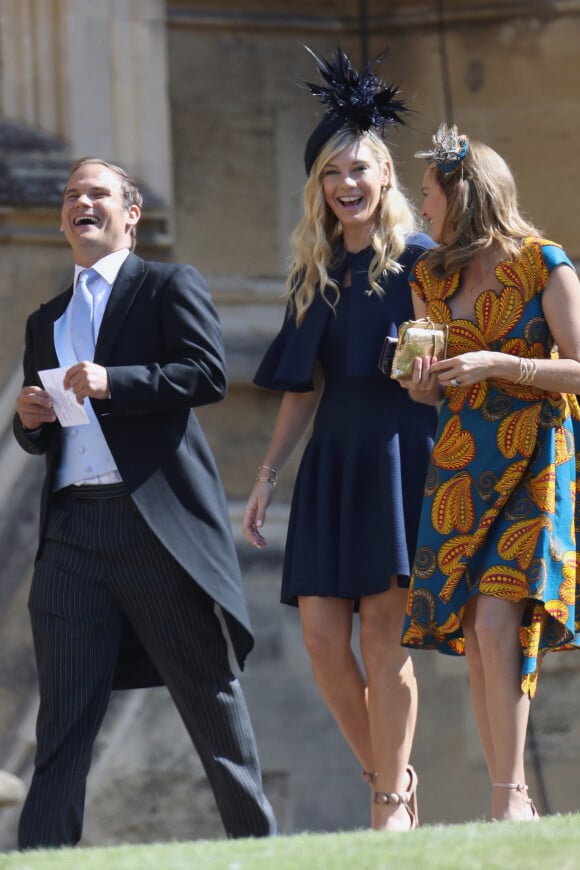 Chelsy Davy - Les invités arrivent à la chapelle St. George pour le mariage du prince Harry et de Meghan Markle au château de Windsor, Royaume, Uni, le 19 mai 2018. 