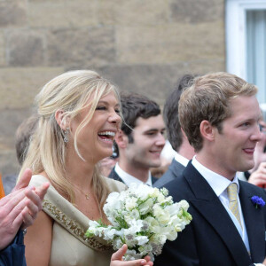 Le prince William et Chelsy Davy (ex petite amie du prince Harry) - Mariage de Thomas van Straubenzee et de Lady Melissa Percy a Northumbria en Angleterre, le 21 juin 2013 