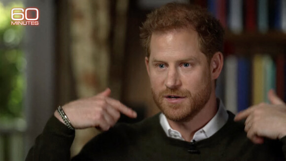 Images de l'émission "60 Minutes" avec le prince Harry. © JLPPA/Bestimage 