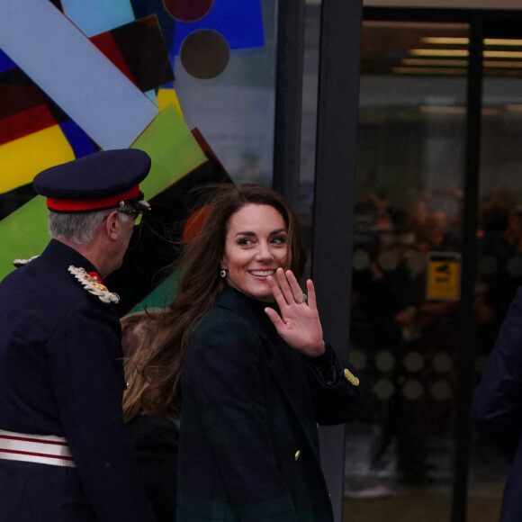 Catherine (Kate) Middleton, princesse de Galles, inaugure officiellement le nouveau Centre hospitalier Royal Liverpool University Hospital à Liverpool, Royaume Uni, le 12 janvier 2023. 