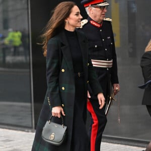 Catherine (Kate) Middleton, princesse de Galles, inaugure officiellement le nouveau Centre hospitalier Royal Liverpool University Hospital à Liverpool, Royaume Uni, le 12 janvier 2023. 