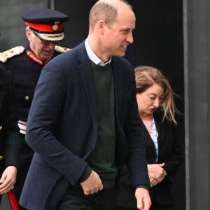 Le prince William, prince de Galles, inaugure officiellement le nouveau Centre hospitalier Royal Liverpool University Hospital à Liverpool, Royaume Uni, le 12 janvier 2023. 