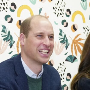 Le prince William, prince de Galles, et Catherine (Kate) Middleton, princesse de Galles, inaugurent officiellement le nouveau Centre hospitalier Royal Liverpool University Hospital à Liverpool, Royaume Uni, le 12 janvier 2023. 