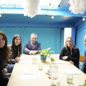 Le prince William, prince de Galles, et Catherine (Kate) Middleton, princesse de Galles, inaugurent officiellement le nouveau Centre hospitalier Royal Liverpool University Hospital à Liverpool, Royaume Uni, le 12 janvier 2023. 