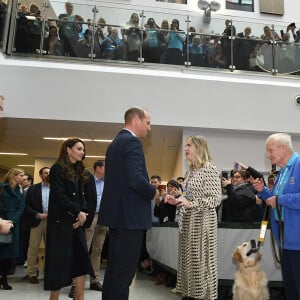 Le prince William, prince de Galles, et Catherine (Kate) Middleton, princesse de Galles, inaugurent officiellement le nouveau Centre hospitalier Royal Liverpool University Hospital à Liverpool, Royaume Uni, le 12 janvier 2023. 