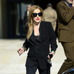Exclusif - Lisa Marie Presley assiste aux obsèques de son grand-père, Joseph Beaulieu à Los Angeles le 14 janvier 20118.