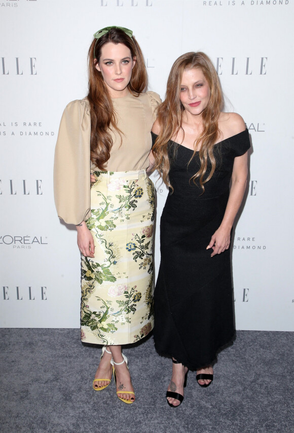Riley Keough et sa mère Lisa Marie Presley - People à la 24ème édition de la soirée 'Elle Women in Hollywood Awards' à Beverly Hills, le 16 octobre 2017.