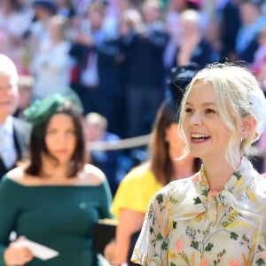 Marcus Mumford et Carey Mulligan - Les invités arrivent à la chapelle St. George pour le mariage du prince Harry et de Meghan Markle au château de Windsor, Royaume Uni, le 19 mai 2018.