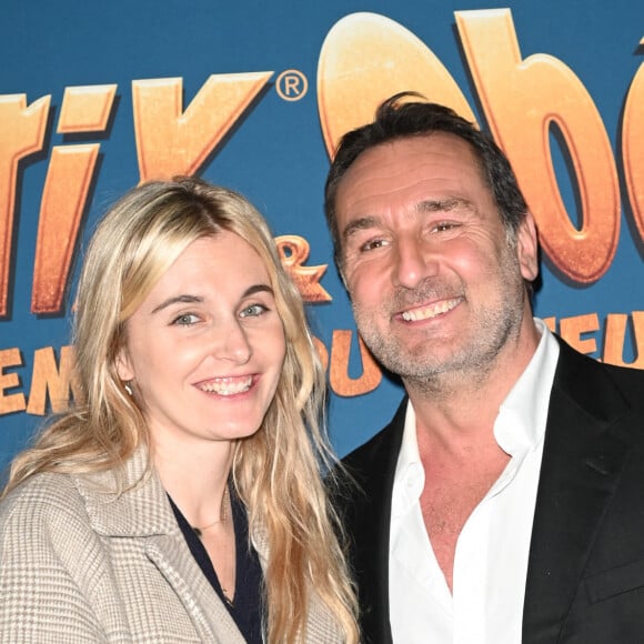 Exclusif - Gilles Lellouche et sa compagne Alizée Guinochet - Soirée de la première du film Astérix et Obélix "L'Empire du Milieu" au Club Haussmann à Paris le 15 janvier 2023. © Coadic Guirec/Bestimage
