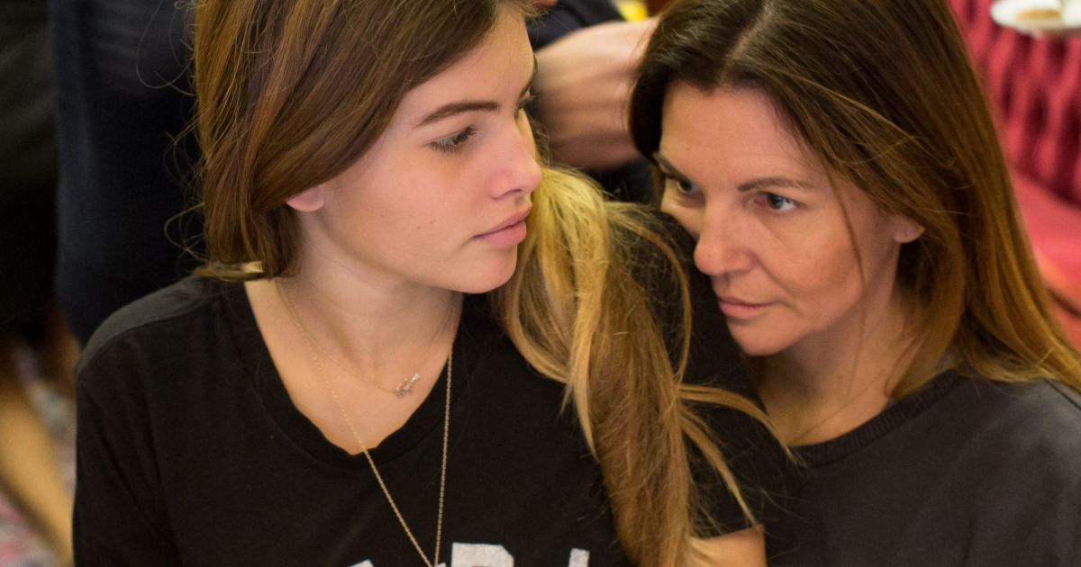 Exclusif Thylane Blondeau et sa mère Véronika Loubry pendant le petit déjeuner avant de