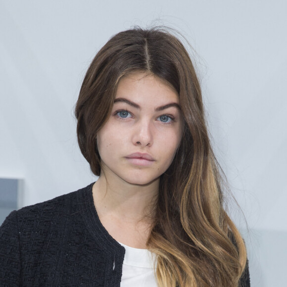 Thylane Blondeau lors du défilé de mode "Chanel", collection prêt-à-porter printemps-été 2016, au Grand Palais à Paris. Le 6 Octobre 2015.