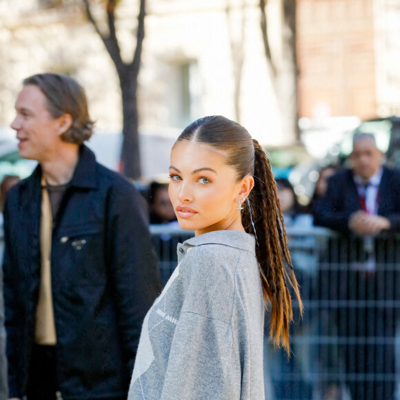 Thylane Blondeau - Arrivées au défilé Miu Miu Collection Femme Prêt-à-porter Printemps/Eté 2023 lors de la Fashion Week de Paris (PFW), France, le 4 octobre 2022. © Veeren-Clovis/Bestimage 