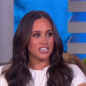 Meghan Markle sur le plateau de l'émission "The Ellen Show" à Los Angeles, le 17 novembre 2021. 