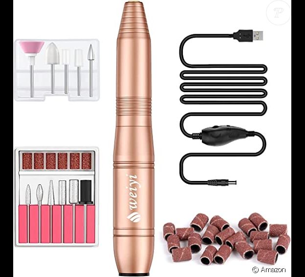 Donnez à vos ongles l'allure que vous désirez avec cette ponceuse pour ongles Weiyi