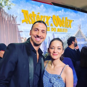 Marion Cotillard et Zlatan Ibrahimović sur Instagram.