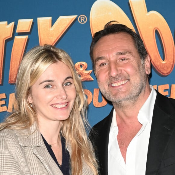 Exclusif - Gilles Lellouche et sa compagne Alizée Guinochet - Soirée de la première du film Astérix et Obélix "L'Empire du Milieu" au Club Haussmann à Paris le 15 janvier 2023. © Coadic Guirec/Bestimage 