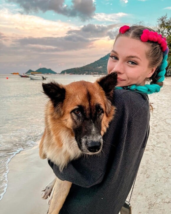 La youtubeuse Olympe lors de son voyage en Thaïlande sur son Instagram le 2 janvier 2023.