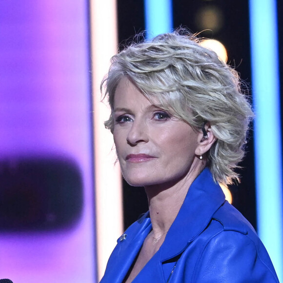 Sophie Davant - Les personnalités se mobilisent lors de la 36ème édition du Téléthon sur le plateau de France 2, avec pour parrain K.Adams, le 3 décembre 2022. © Coadic GUIREC / Bestimage