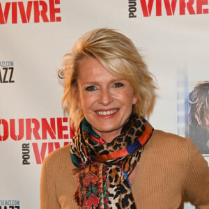 Sophie Davant - Photocall à la première du film "Tourner pour vivre" sur la vie cinématographique du réalisateur C.Lelouch à Paris le 25 avril 2022. © Coadic Guirec / Bestimage 