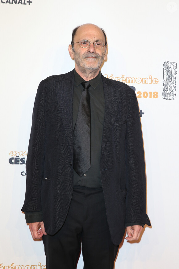 Jean-Pierre Bacri - Photocall lors de la 43ème cérémonie des Cesar à la salle Pleyel à Paris, le 2 mars 2018