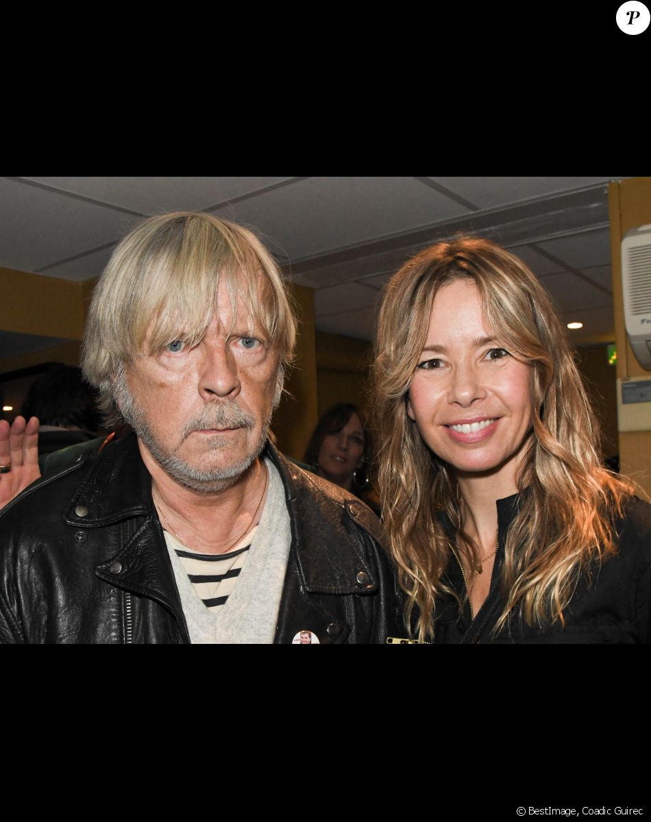 Exclusif - Le chanteur Renaud (Renaud Séchan) et son ex-femme Romane Serda - People au concert de Dave à Bobino à Paris le 18 novembre 2019. © Coadic Guirec/Bestimage