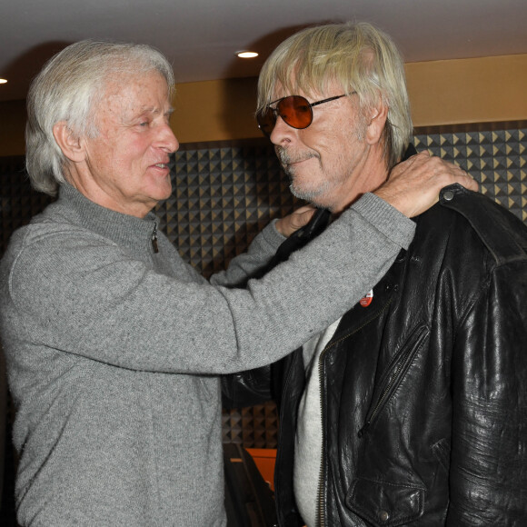 Exclusif - Dave et le chanteur Renaud (Renaud Séchan) - People au concert de Dave à Bobino à Paris le 18 novembre 2019. © Coadic Guirec/Bestimage