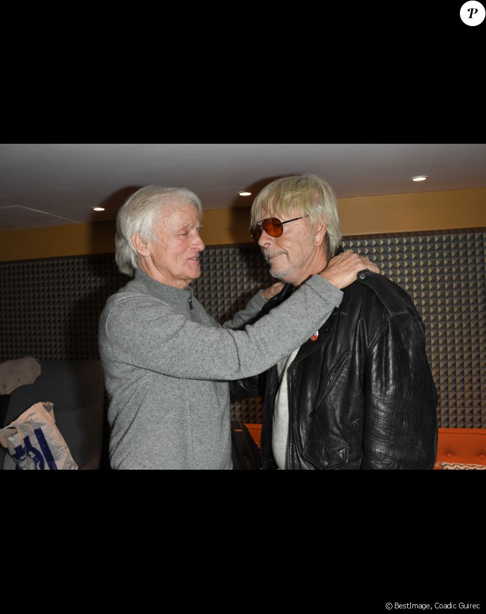 Exclusif - Dave et le chanteur Renaud (Renaud Séchan) - People au concert de Dave à Bobino à Paris le 18 novembre 2019. © Coadic Guirec/Bestimage
