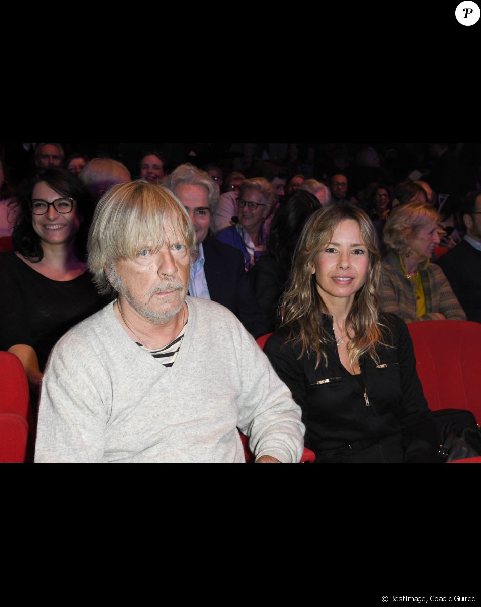 Exclusif - Le chanteur Renaud (Renaud Séchan) et son ex-femme Romane Serda - People au concert de Dave à Bobino à Paris le 18 novembre 2019. © Coadic Guirec/Bestimage