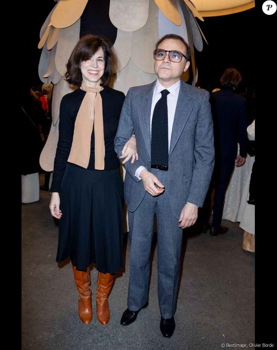 Bertrand Burgalat et Vanessa Seward au défilé Chanel Haute Couture printemps / été 2023 lors de la fashion week à Paris le 24 janvier 2023. © Olivier Borde / Bestimage