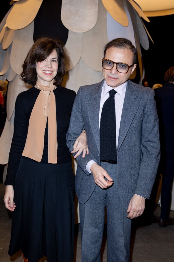 Bertrand Burgalat et Vanessa Seward au défilé Chanel Haute Couture printemps / été 2023 lors de la fashion week à Paris le 24 janvier 2023. © Olivier Borde / Bestimage 