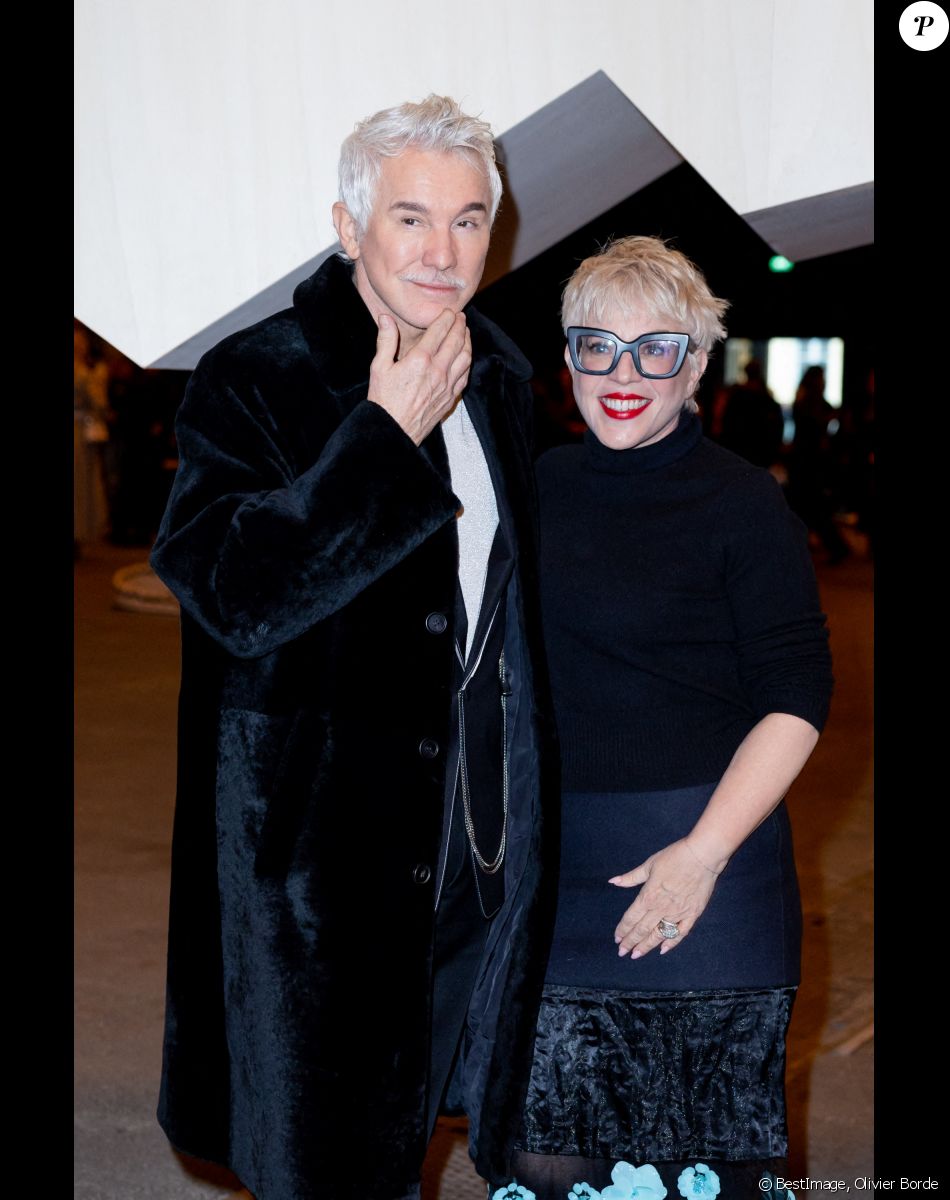Baz Luhrmann et sa femme Catherine Martin au défilé Chanel Haute Couture printemps / été 2023 lors de la fashion week à Paris le 24 janvier 2023. © Olivier Borde / Bestimage