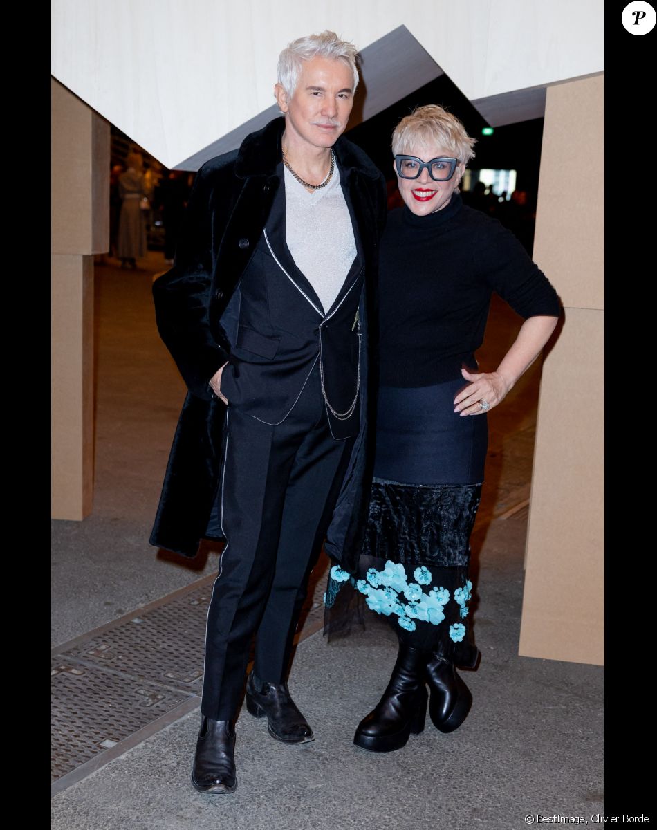 Baz Luhrmann et sa femme Catherine Martin au défilé Chanel Haute Couture printemps / été 2023 lors de la fashion week à Paris le 24 janvier 2023. © Olivier Borde / Bestimage