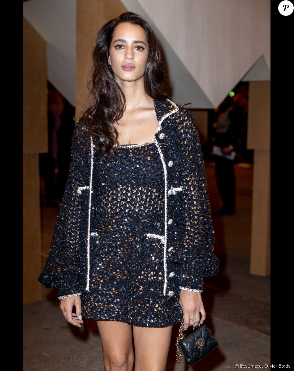 Iman Perez au défilé Chanel Haute Couture printemps / été 2023 lors de la fashion week à Paris le 24 janvier 2023. © Olivier Borde / Bestimage