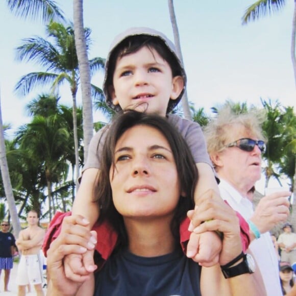 Estelle Denis et son fils Merlin. Souvenir posté sur Instagram le 25 juillet 2019.