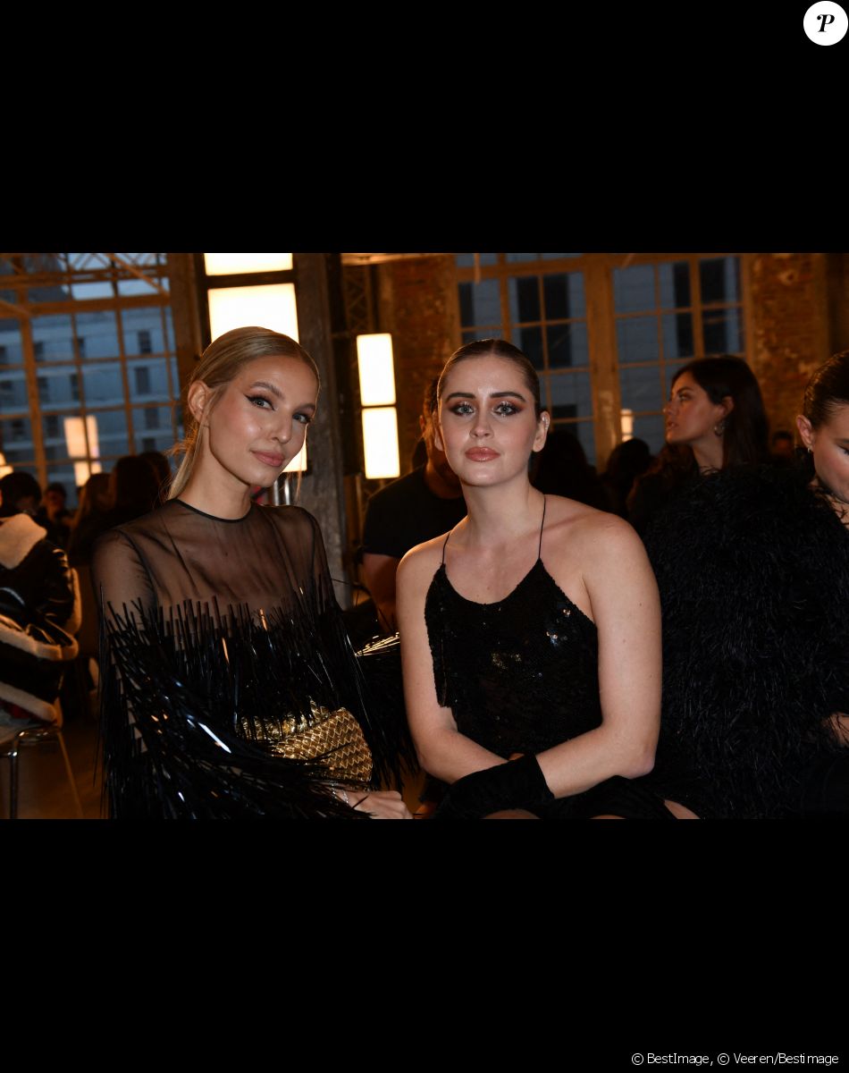 Valentina Ferragni, Leonie Hanne - Front Row au défilé de mode Haute-Couture Alexandre Vauthier au 50 boulevard Lefebvre lors de la Fashion Week Printemps-été 2023 de Paris, France, le 24 janvier 2023. © Veeren/Bestimage
