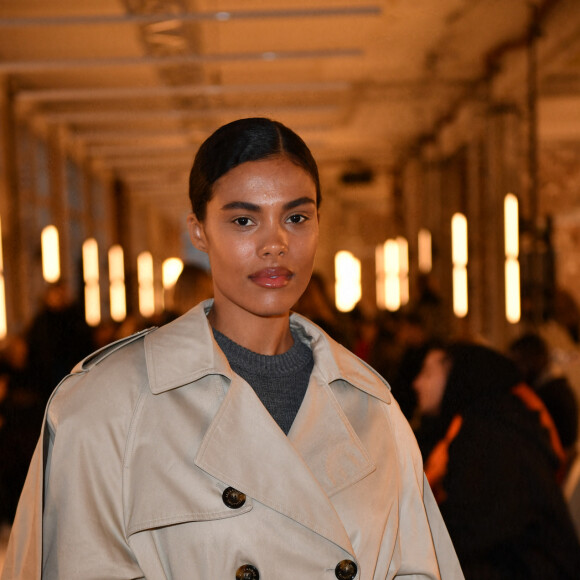 Tina Kunakey - Front Row au défilé de mode Haute-Couture Alexandre Vauthier au 50 boulevard Lefebvre lors de la Fashion Week Printemps-été 2023 de Paris, France, le 24 janvier 2023. © Veeren/Bestimage 