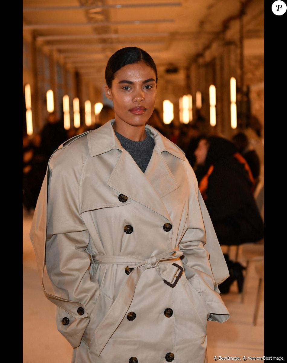 Tina Kunakey - Front Row au défilé de mode Haute-Couture Alexandre Vauthier au 50 boulevard Lefebvre lors de la Fashion Week Printemps-été 2023 de Paris, France, le 24 janvier 2023. © Veeren/Bestimage
