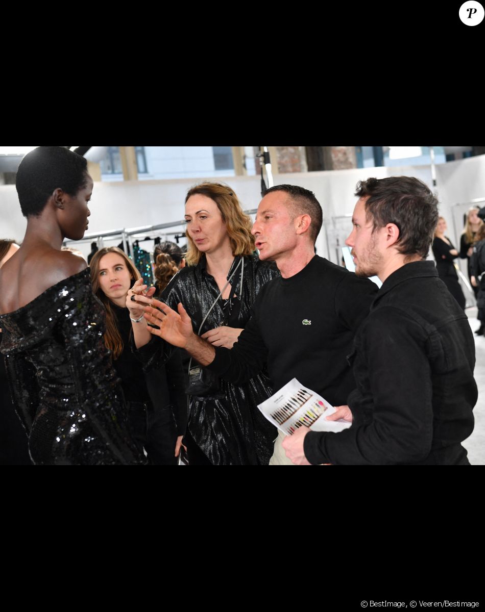 Alexandre Vauthier - Backstage du défilé de mode Haute-Couture Alexandre Vauthier au 50 boulevard Lefebvre lors de la Fashion Week Printemps-été 2023 de Paris, France, le 24 janvier 2023. © Veeren/Bestimage