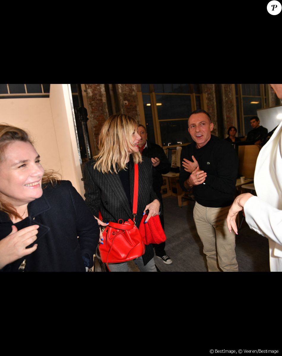 Marie-Amélie Seigner, Emmanuelle Seigner et Alexandre Vauthier - Backstage du défilé de mode Haute-Couture Alexandre Vauthier au 50 boulevard Lefebvre lors de la Fashion Week Printemps-été 2023 de Paris, France, le 24 janvier 2023. © Veeren/Bestimage