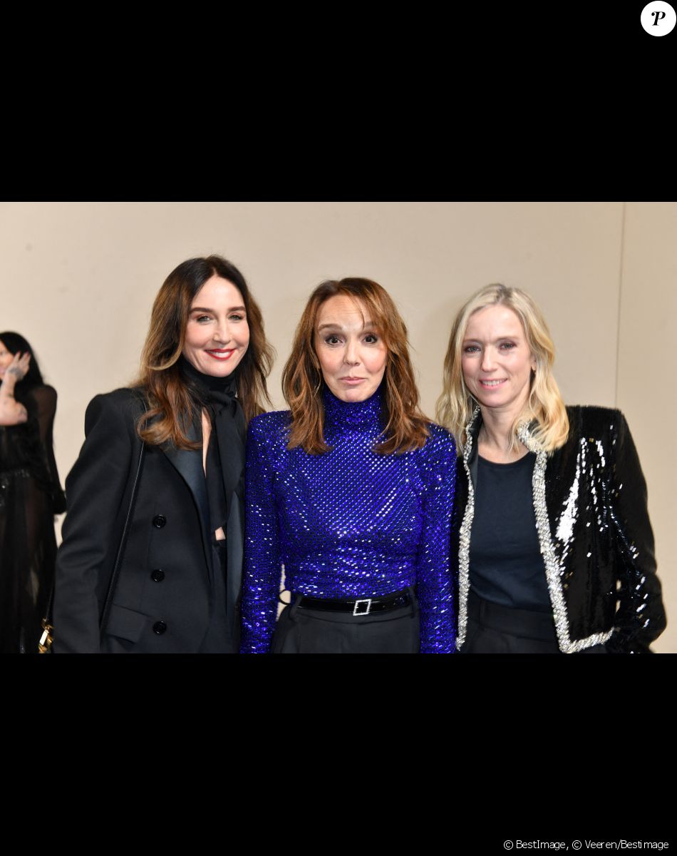 Elsa Zylberstein, Philippine Leroy-Beaulieu, Léa Drucker - Backstage du défilé de mode Haute-Couture Alexandre Vauthier au 50 boulevard Lefebvre lors de la Fashion Week Printemps-été 2023 de Paris, France, le 24 janvier 2023. © Veeren/Bestimage