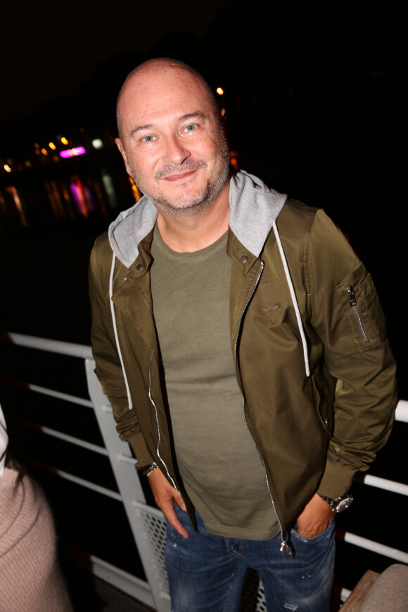 Sébastien Cauet lors de la soirée d'inauguration du restaurant du groupe d'H.Gaouaoui et du chef N.Tarayre "Splash" au port Van Gogh, en bord de Seine à Asnières, France, le 12 septembre 2019. © Rachid Bellak/Bestimage