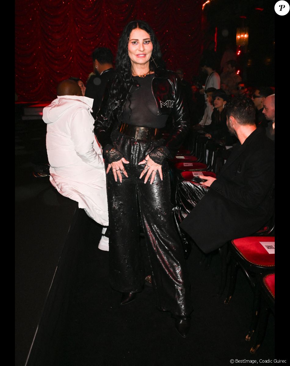 Sylvie Ortega - People au défilé de mode Haute-Couture "On Aura Tout Vu" lors de la Fashion Week Printemps-été 202 au Paradis Latin à Paris le 24 janvier 2023. © Coadic Guirec/Bestimage